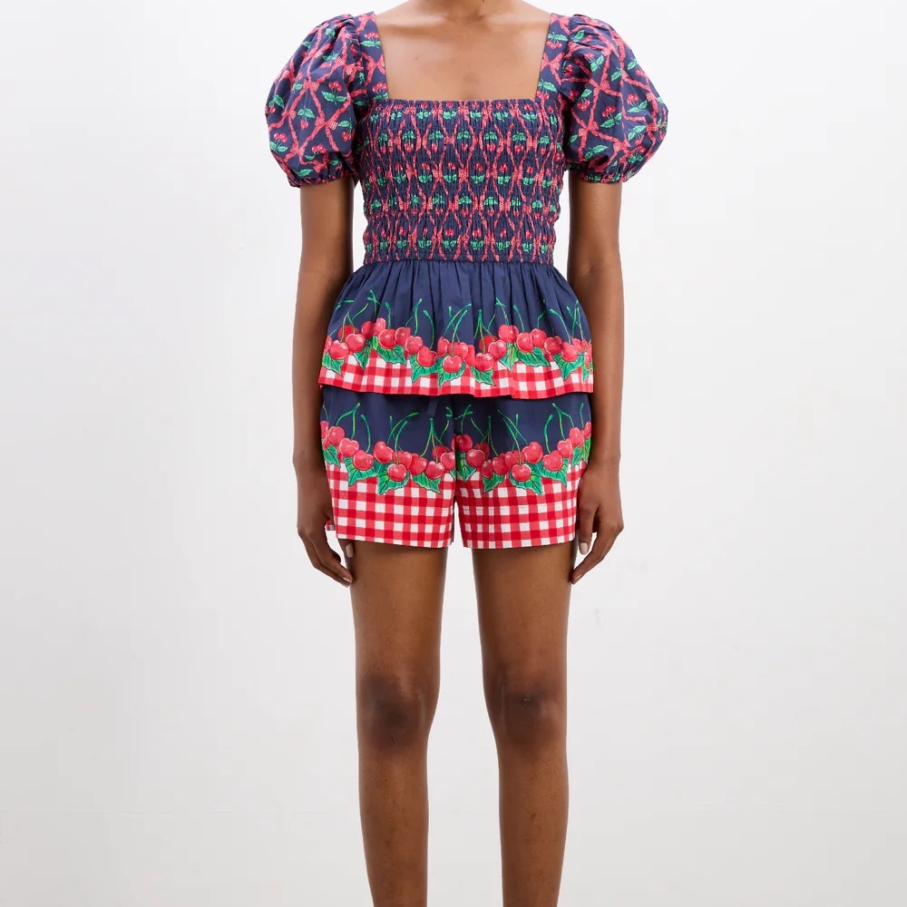 Damson Madder Allegra Blouse - Cherry Pie - Picture 3 of 8